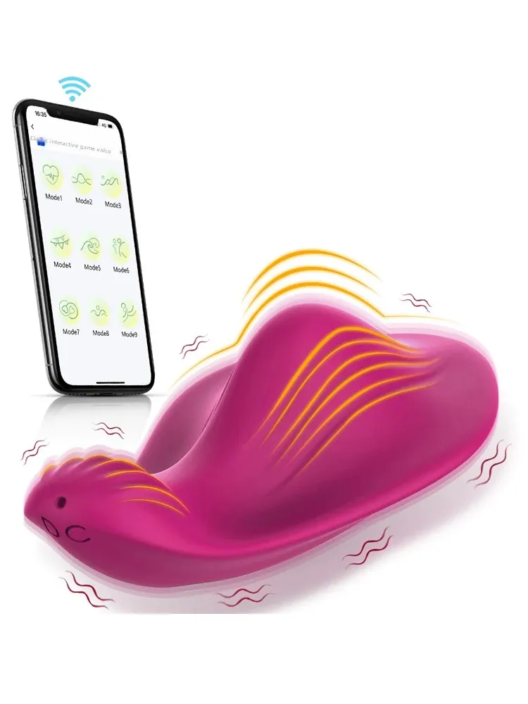 هزاز البظر الصغير ملابس داخلية نسائية يمكن ارتداؤها هزاز البظر محفز APP التحكم لعبة الجنس الكبار للنساء الأزواج الاستمناء