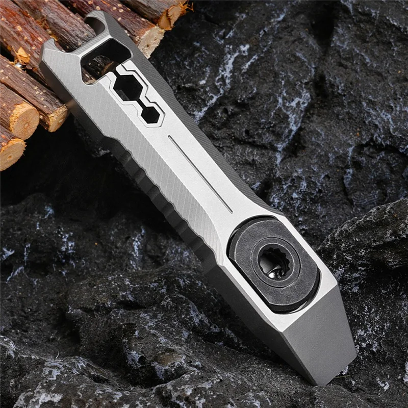 Schroevendraaier Flesopener Verstelbare sleutel Titaniumlegering Koevoet Multifunctionele koevoet Outdoor Portable-A79G