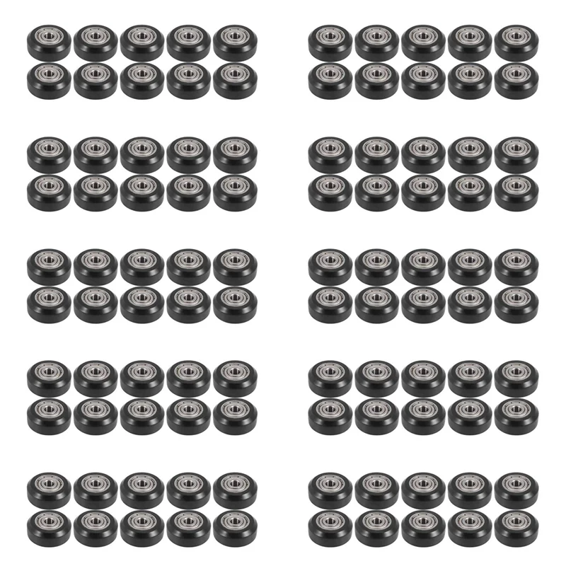 

BHTS-100Pcs Большой пластиковый шкив с подшипником натяжного шкива для 3D-принтера