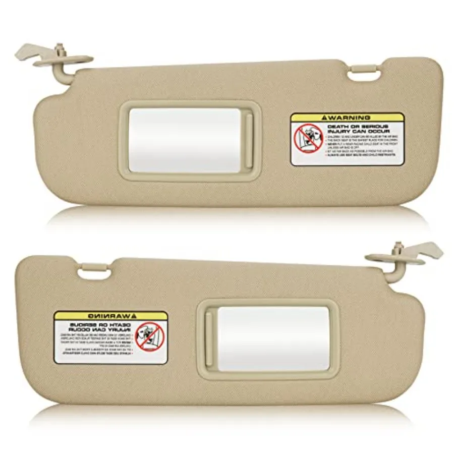 

Sun Visor Fit for Hyundai Elantra 2011 2012 2013 2014 2015 Without Light Replace # 852103X000TX 852203X000TX 1 Pair