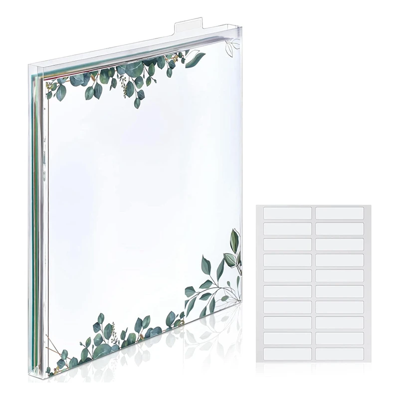 12X12 Scrapbook Paper Storage Organizer Clear Loading Files Plastic Paper Holder For Holding Paper Photos Vinyl Paper