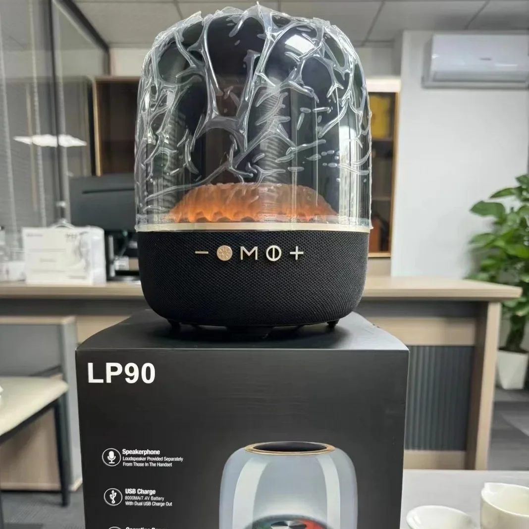 Powerful Desktop Bluetooth Speaker with 5 Sound Unit Stereo Surround Sinking Subwoofer Fantasy Atmosphere Light Effect Soundbox