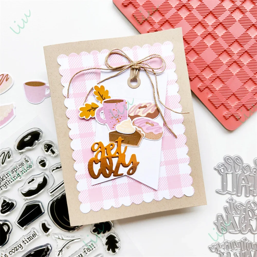 2025 أغسطس جديد قطع معدنية يموت Stamps بها بنفسك ألبوم التقويم الديكور اليدوية تحية حدود الخريف فاينز للمستطيلات