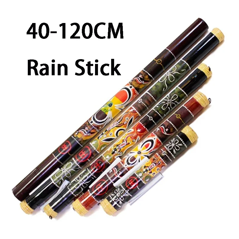 Meditation Rain Stick Professional Bamboo Rainmaker Shaker Column Relaxation Spiritual Healing Sound Adult Musical Instrument