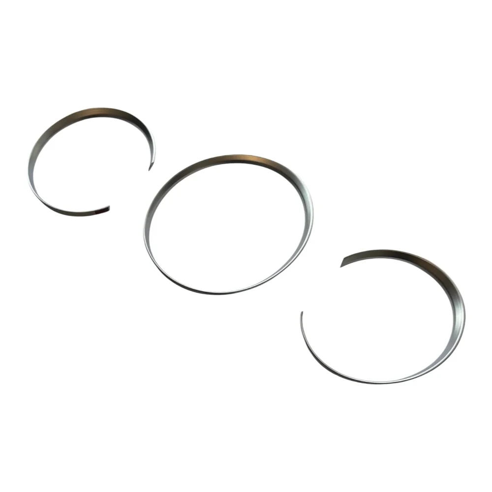 Anneaux de cadran de tableau de bord chromés mats, garniture de lunette pour Porsche Cayman Boxster S 987
