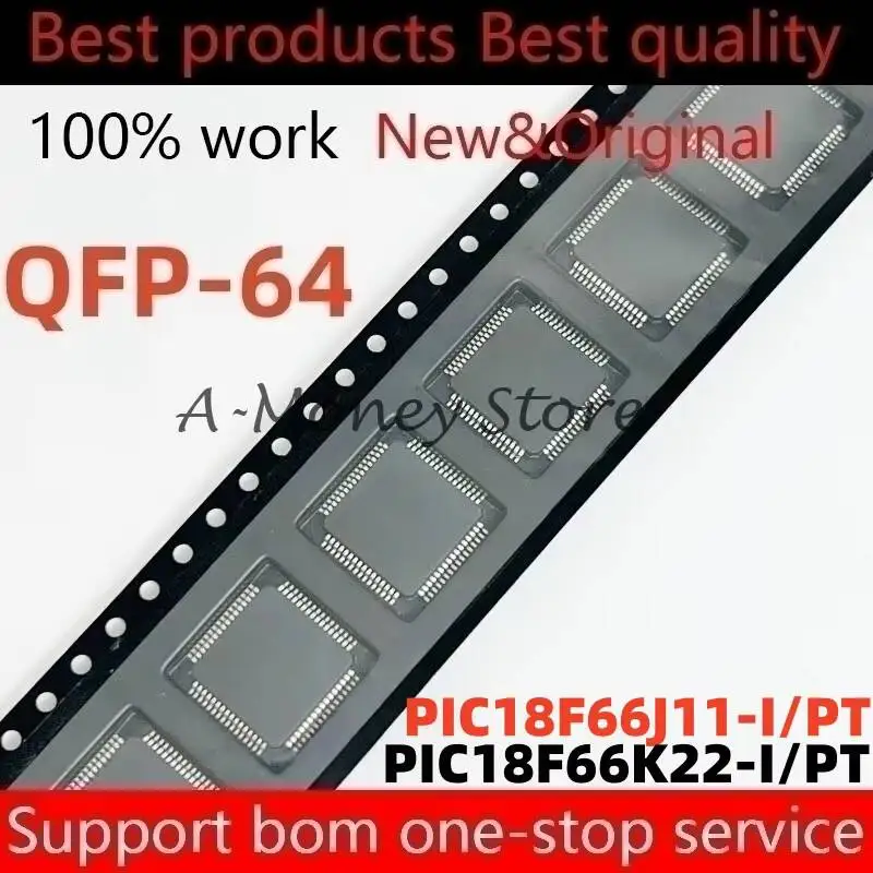 

(5-10pcs)PIC18F66J11 PIC18F66K22 PIC18F66J11-I/PT PIC18F66K22-I/PT QFP-64