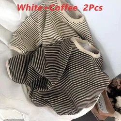 Kids Striped Sweatshirt New Spring Boys Girls Long Sleeve Pullover Teen Loose Casual Cotton Tops Autumn Children Clothes 1-8Y