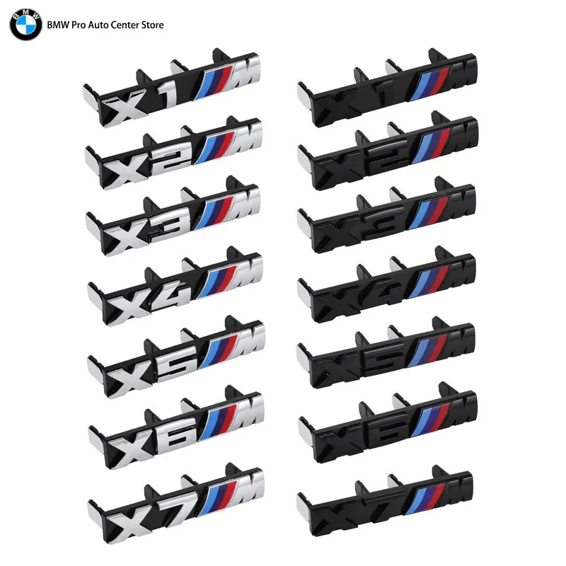 3D Car Front Grille Badge Logo Sticker For BMW M1 M2 M3 M4 M5 M6 M7 E84 E83 F39 F10 G80 G60 E60 E46 F30 G11 G07 G86 Car Styling