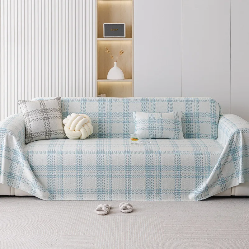 Cool Ice Silk Sofa Cushion Anti-Scratching Sofa Cover Slipcover Summer Imperial Concubine Full Cover Sofa Cover