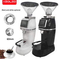 Xeoleo Electric coffee grinder 60mm Conical burr grinder timing control Quantitative 300W/1000rpm Espresso Coffee bean grinder