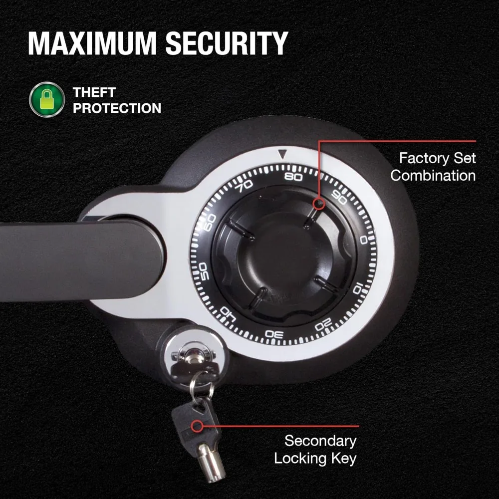 Cassaforte ignifuga e impermeabile con combinazione di quadranti, capacità 1,23 piedi cubi, grigio