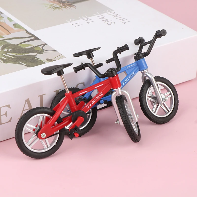 Mini diapasón con cuerda de freno para niños, juguete de bicicleta, simulación Retro, ensamblaje de dedos de aleación, modelo de bicicleta, regalo educativo, nuevo