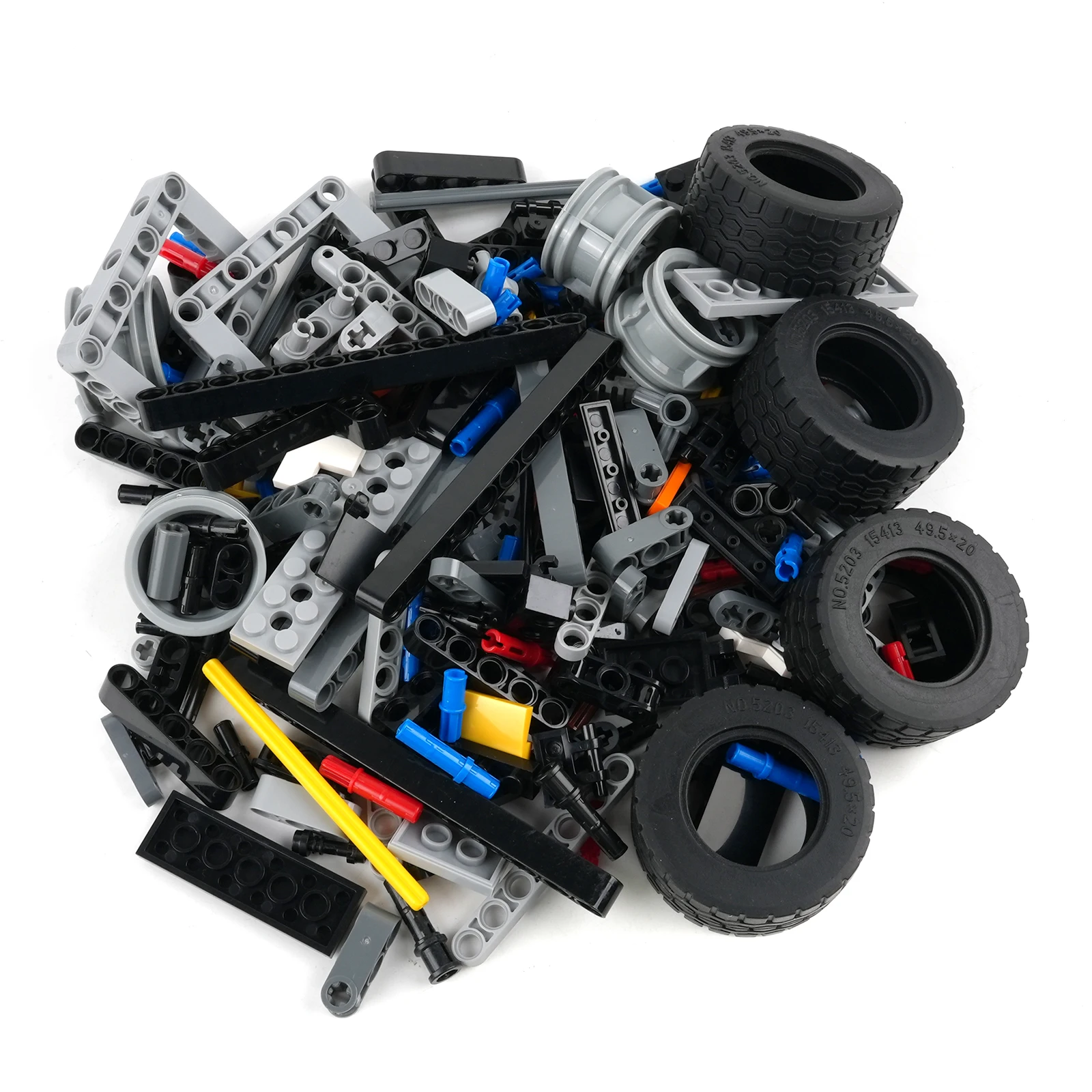 42078 Converter Dolly 2-Axles Self-aligning Technical Truck for Legoeds MOC Trailer Chassis Building Blocks Accessories Kit view 5