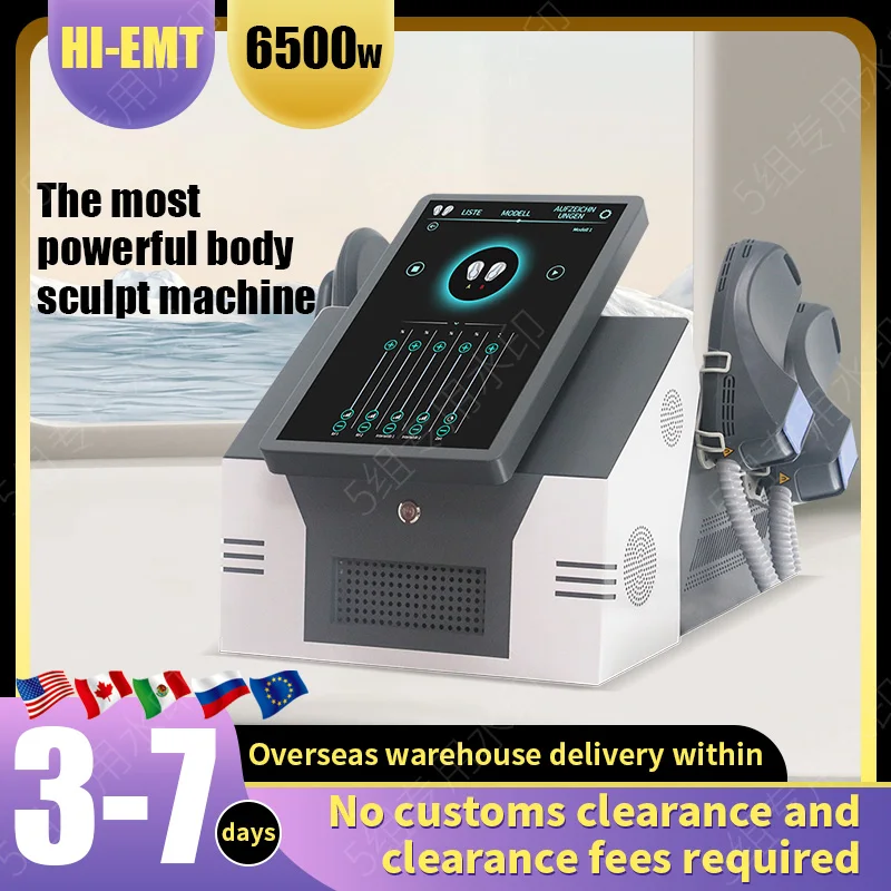 

New HI-EMT Muscle Stimulation EMSzero Neo Machine Electromagnetic 4 Handles Body Sculpting Emszero Beauty Equipment