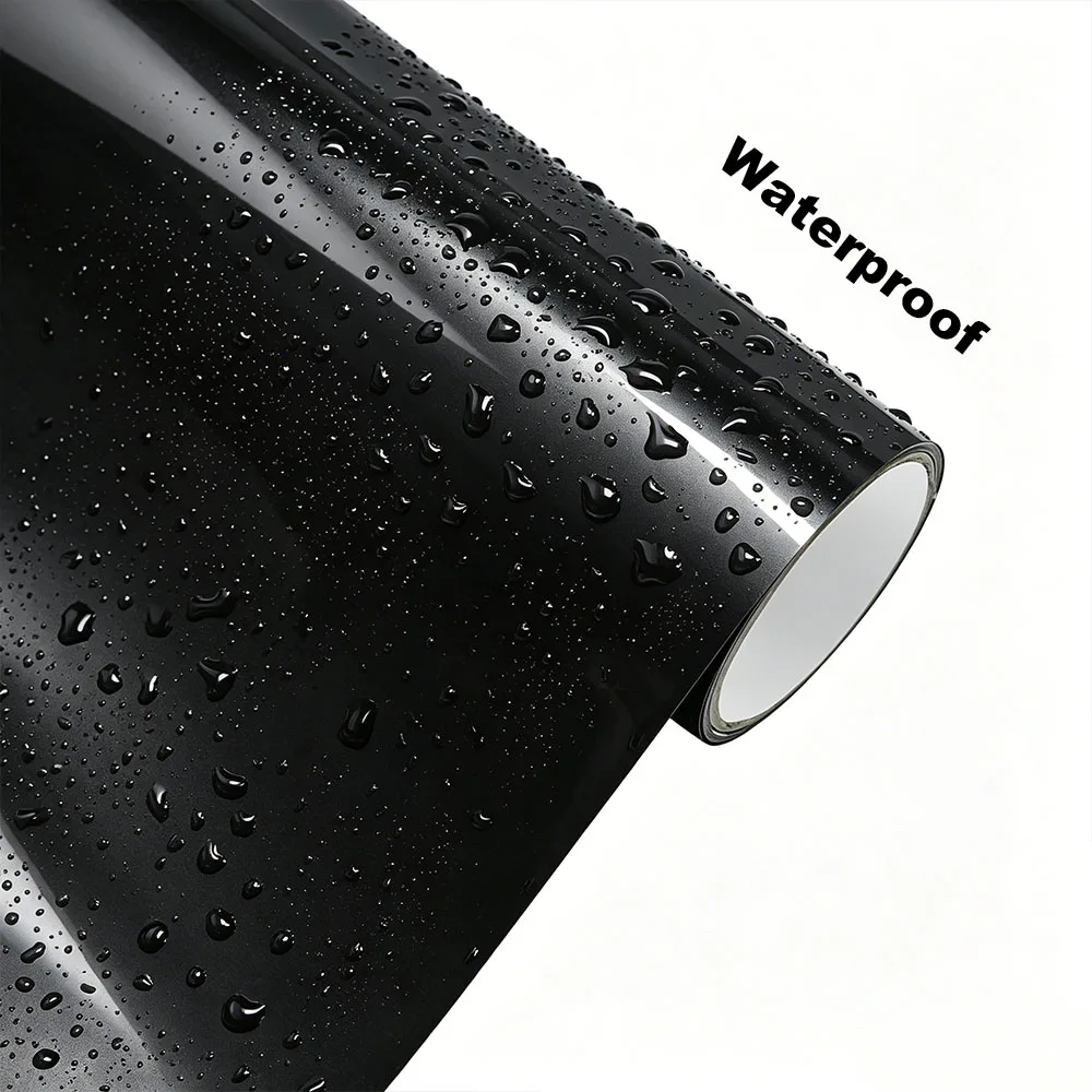 Car Vinyl Film Metallic Anthracite Grey Color Change Sticker PET Bubble Free Wrapping Car Accessories Auto Self Adhesive Decals