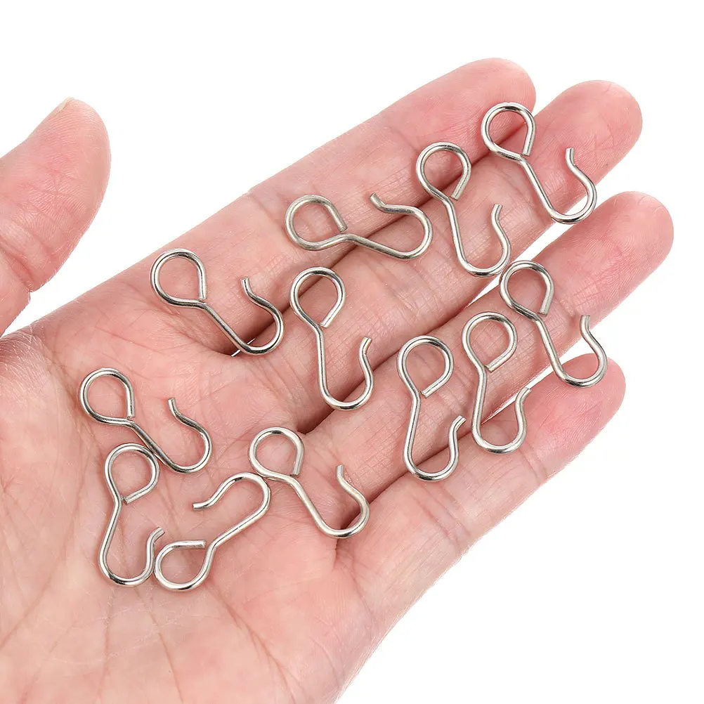 

100Pcs Car Seat Cover Hooks Steel 23Mm Metal S Hooks Heavy Duty Fixing Hangers Vehicle Seat Protector Buckle Release Tool