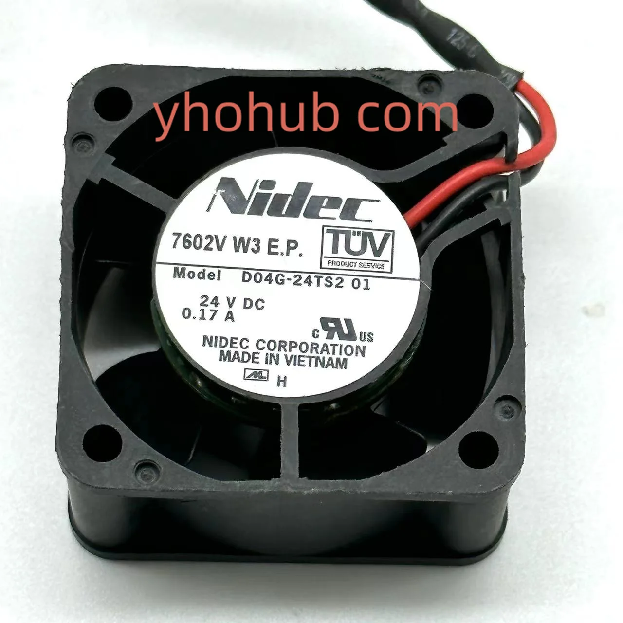 日本電産 D04G-24TS2 01 DC 24V 0.17A 40x40x20mm 2 線式サーバー冷却ファン