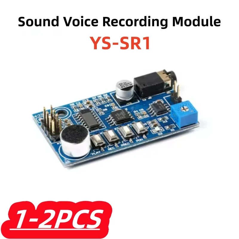 1-2Pcs/lot 100% New YS-SR1 Sound Voice Recording Module DC 5V Loudly Public Voice Playback Loudspeaker Megaphone Replace ISD1820