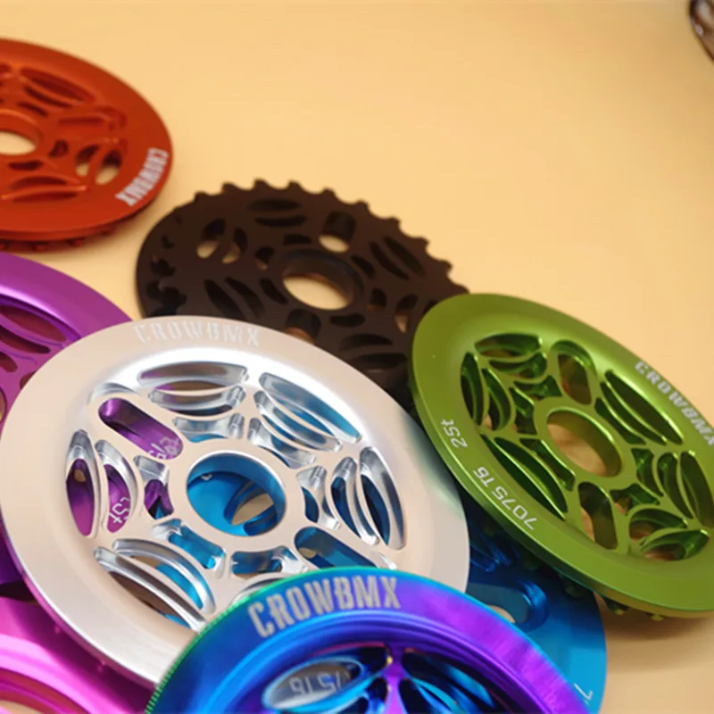 New7075T6 25TAluminum alloy protective plate bmxCrankset for extreme street bikes, crankset action guard, sprocket, crankset