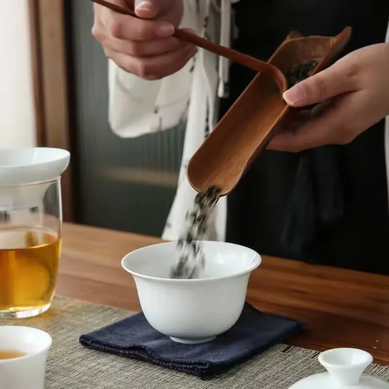 Traditional Chinese Kung Fu Tea Set Ceramic Teapot Set Travel Gaiwan Tea Cups of Tea Ceremony Teacup Fine Gift with Travel Bag