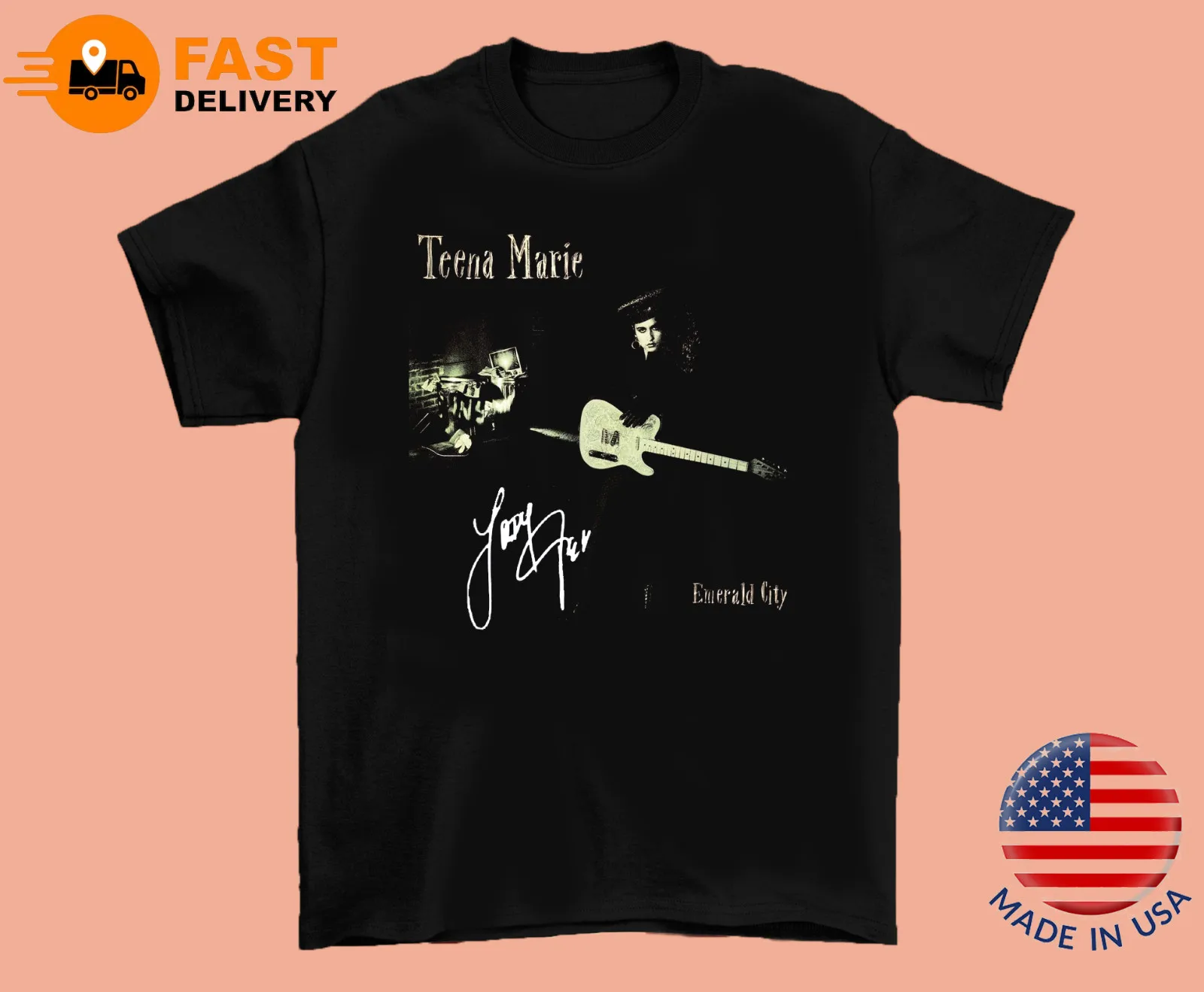 Teena Marie Emerald City Unisex Cotton T-Shirt MC834