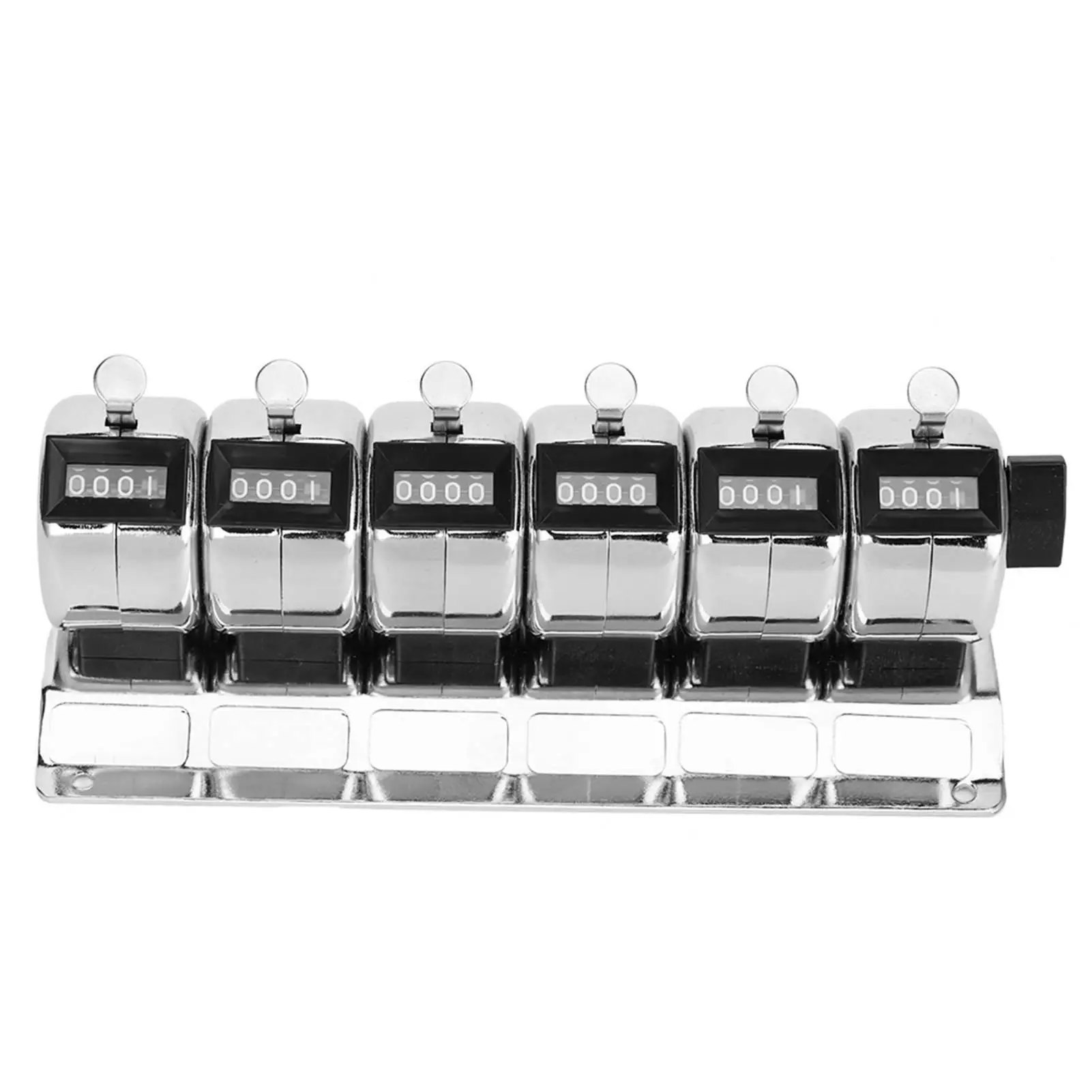 

4 Digit Stainless Steel Tally Clicker Manual Counter Tool for Counting Score Attendance or Inventory