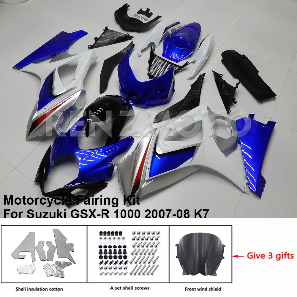 

Motorcycle Fairing Set Body Kit Plastic For Suzuki GSXR GSX-R 1000 2007-08 K7 Accessories Injection Bodywork S1007-122a