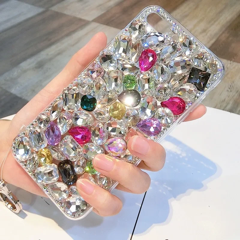 

Phone Case for Samsung Galaxy, Luxury Bling, Crystal Rhinestones, Color Diamond, Top Quality Cover, S23, S24, S10, S20 Plus, S21