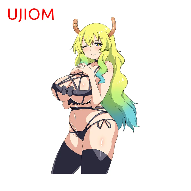 UJIOM NSFW Lucoa Wall Sticker Bikini Big Breasts Standing Posture Decal Game Room Computer Case Veneer Waterproof Decoration