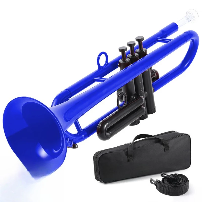 

Plastic trumpet in B flat, adult children's trumpet, professional musical instrument universal pipe