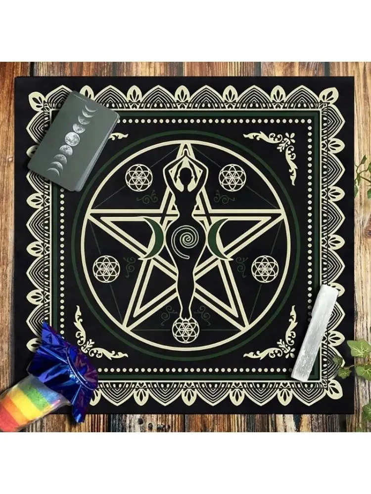 

Лунная фаза Астрология Таро Скатерть Алтарь Ткань Скатерть для гадания