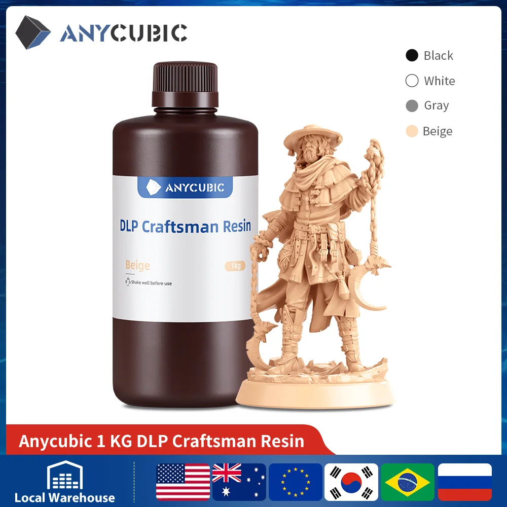 

ANYCUBIC DLP Craftsman Resin More Smooth and Exquisite Long Shelf Life 3D Printing Material For DLP 3d Printer Photon Ultra