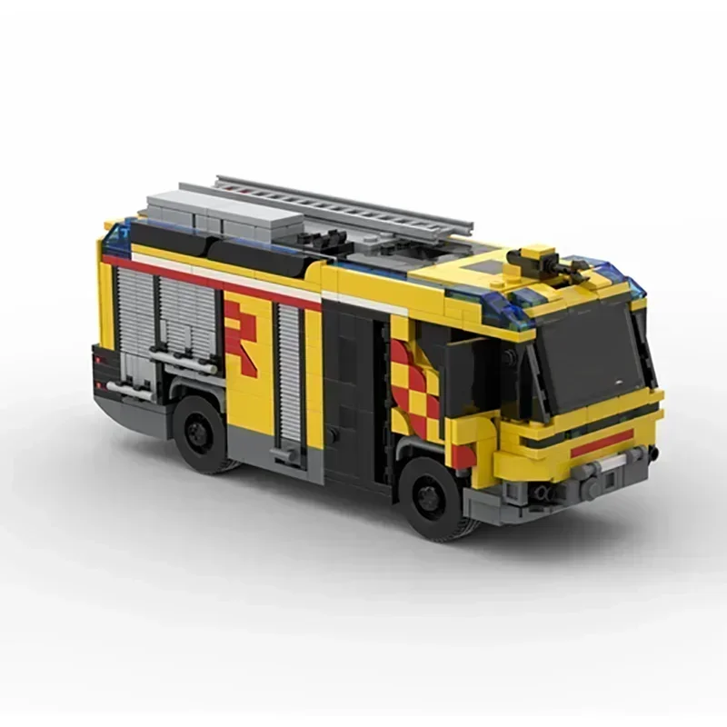 Auto Modell Moc Bausteine Dubai RT Hybrid Feuerwehr auto Motor Technologie modulare Blöcke Geschenke Weihnachts spielzeug DIY Sets Montage