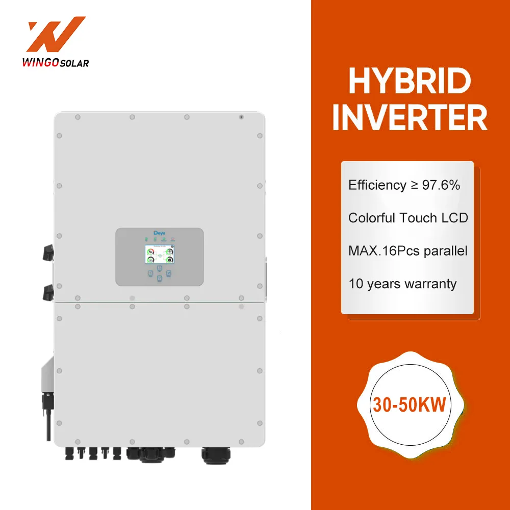 Deye BESS All in One 60kWh BOS-G Lithium Battery Energy Storage System with High Voltage 20KW 30KW 40KW 50KW Solar Inverter