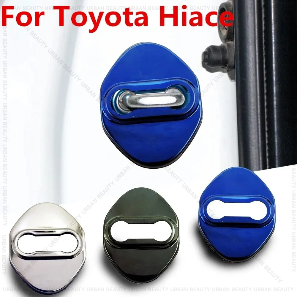 2PCS Car Door Lock Buckle cover Latch Stop Anti Rust Door Lock cover Protect Buckle Cover For Toyota Hiace 1999-2019