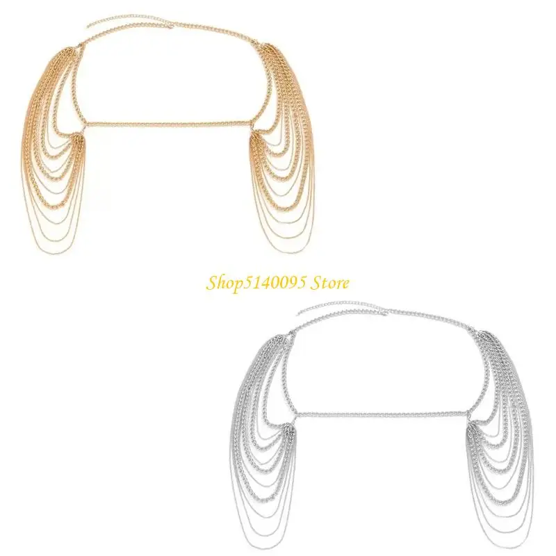 

DXAE Элегантные слоистые кисточки для шейных цепочек ожерелье для воротника для клуба