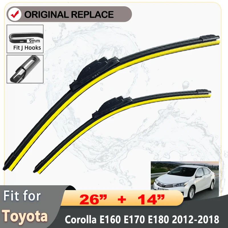 2PCS For Toyota Corolla E160 E170 E180 2012-2018 26