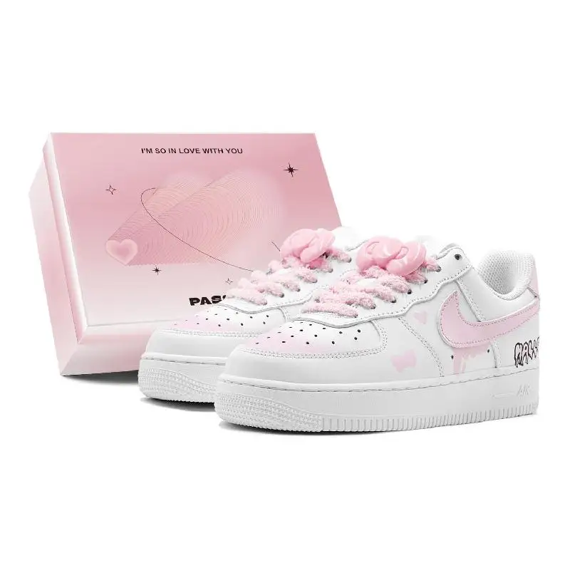 

【Настроить】Nike Air Force 1 Обувь для скейтбординга Женские белые кроссовки с низким берцем DH2920-111