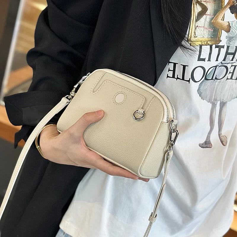 

Women‘s Natural Cow Leather Shoulder Bag Female Fashion Luxury Design Crossbody Bags Ladies Commute Soft Retro Cowhide Handbags