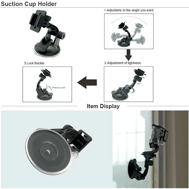 14-in-1-Action-Kamera-Zubehör-Set für Go Pro Hero 13 12 11 10 9 8 7 6 5 4 schwarze Halterung für Insta360 für Sjcam Action-Kamera – Detail 7