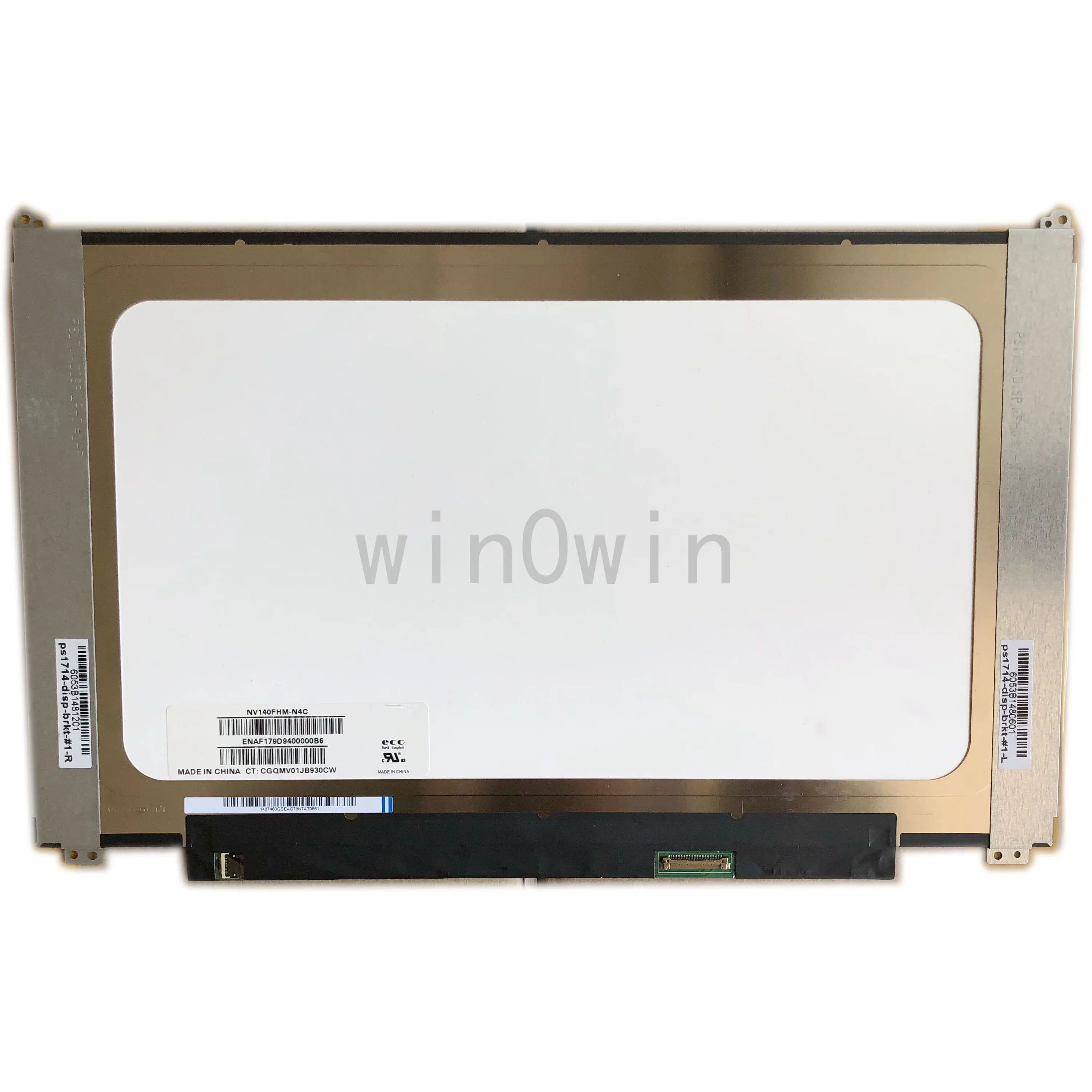 

NV140FHM-N4C fit NV140FHM-N62 N61 N3B N47 N4C LP140WF7 SPC1 N140HCA-EBA NV140FHM-N4B LCD LED Screen 1920*1080 30 PIN NEW IPS