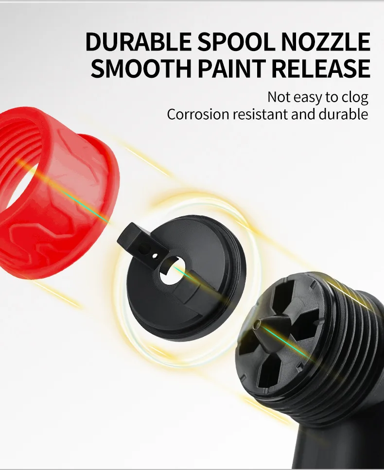 High-Pressure Electric HVLP Vacuum Spray Gun, 33.8oz Large Capacity, Car Care & Painting, Ideal for Enthusiasts & Gifting