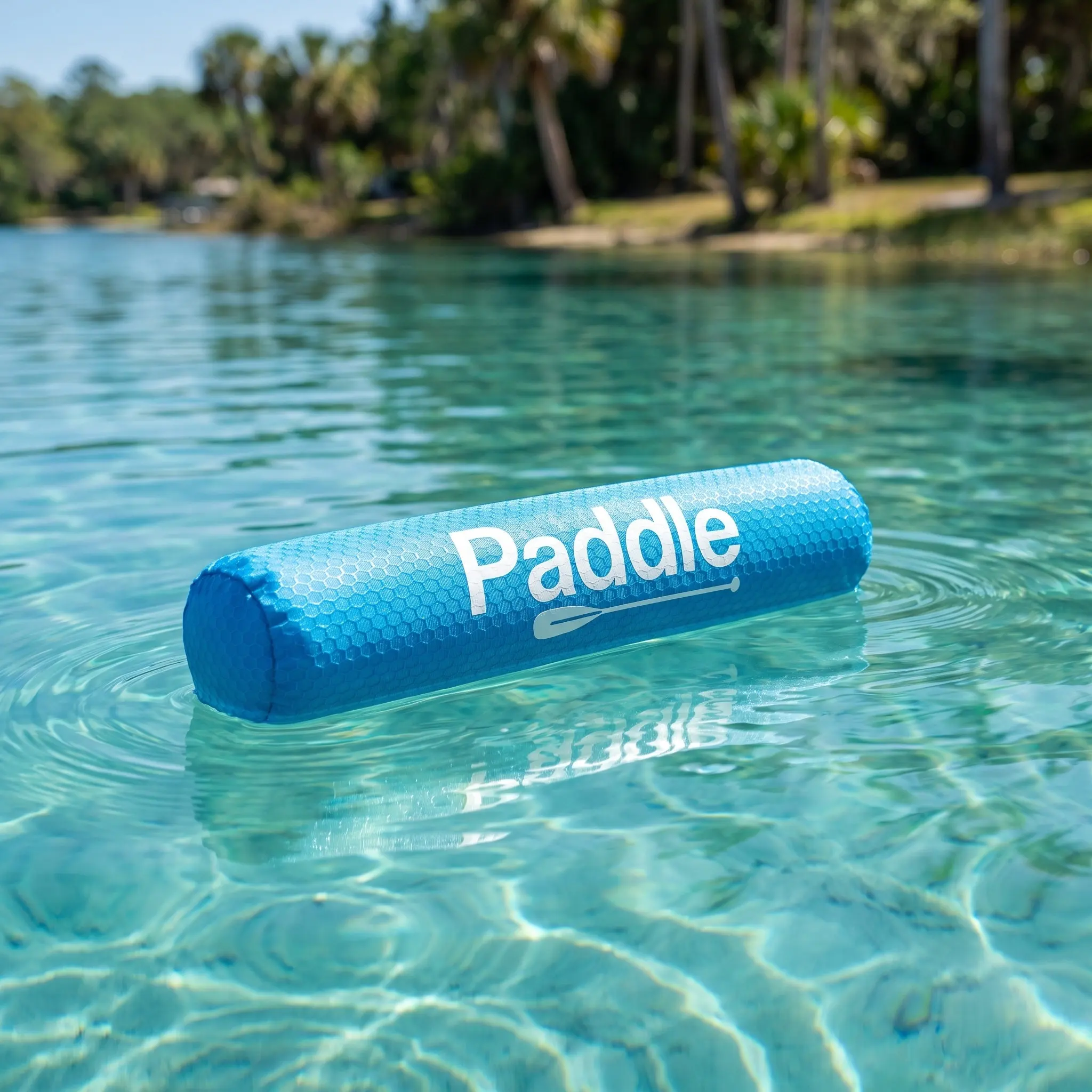 Paddling Anti-sinking Float Cover Floating Bag for Kayak Sky-blue Adjustable Strap Paddle