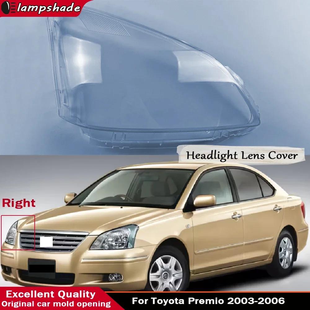 

Transparent Headlamp Shell For Toyota Premio 2003 2004 2005 2006 Headlight Lens Cover Plexiglass Replace Original Lampshade