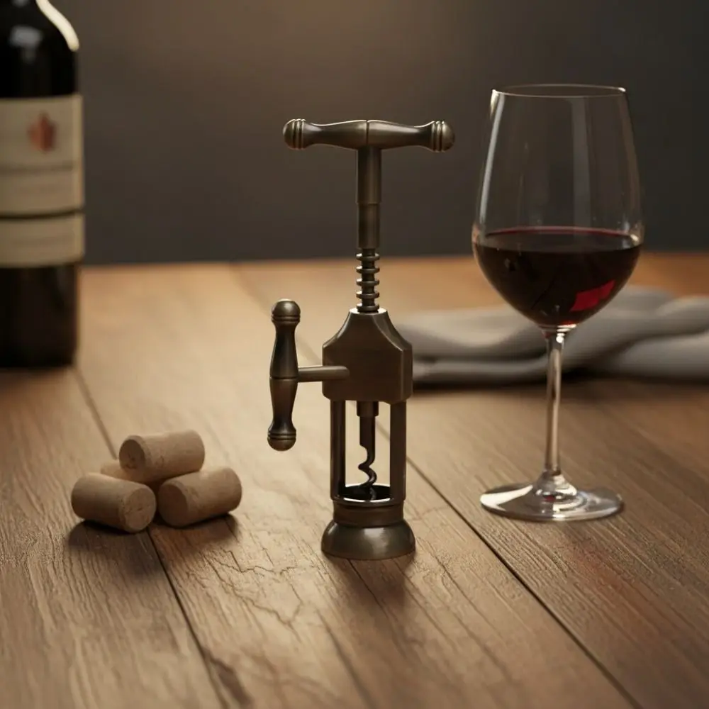 Faucet Design Zinc Alloy Corkscrew Vintage Corrosion-resistant Wine Bottle Opener Comfortable Handle Non-deforming