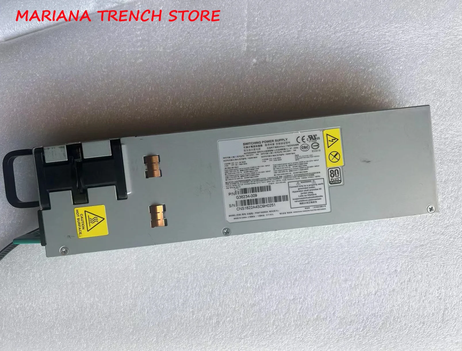 PSSF162202A for Intel Server Power Supply, G36234 ,MAX 1600W