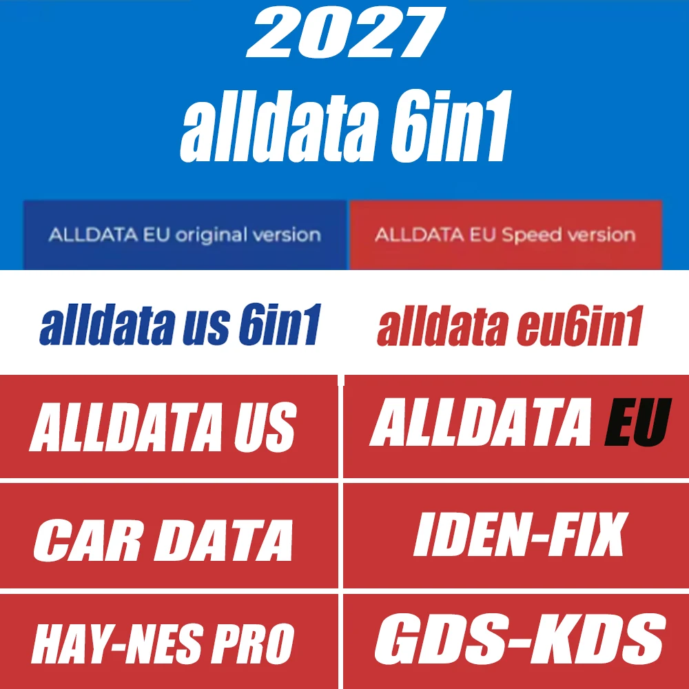 2027 ALLDATA 6IN1 US EU Haynes-Pro Auto Repair Workshop Software Automotive Wiring Diagram Diagnostic Data
