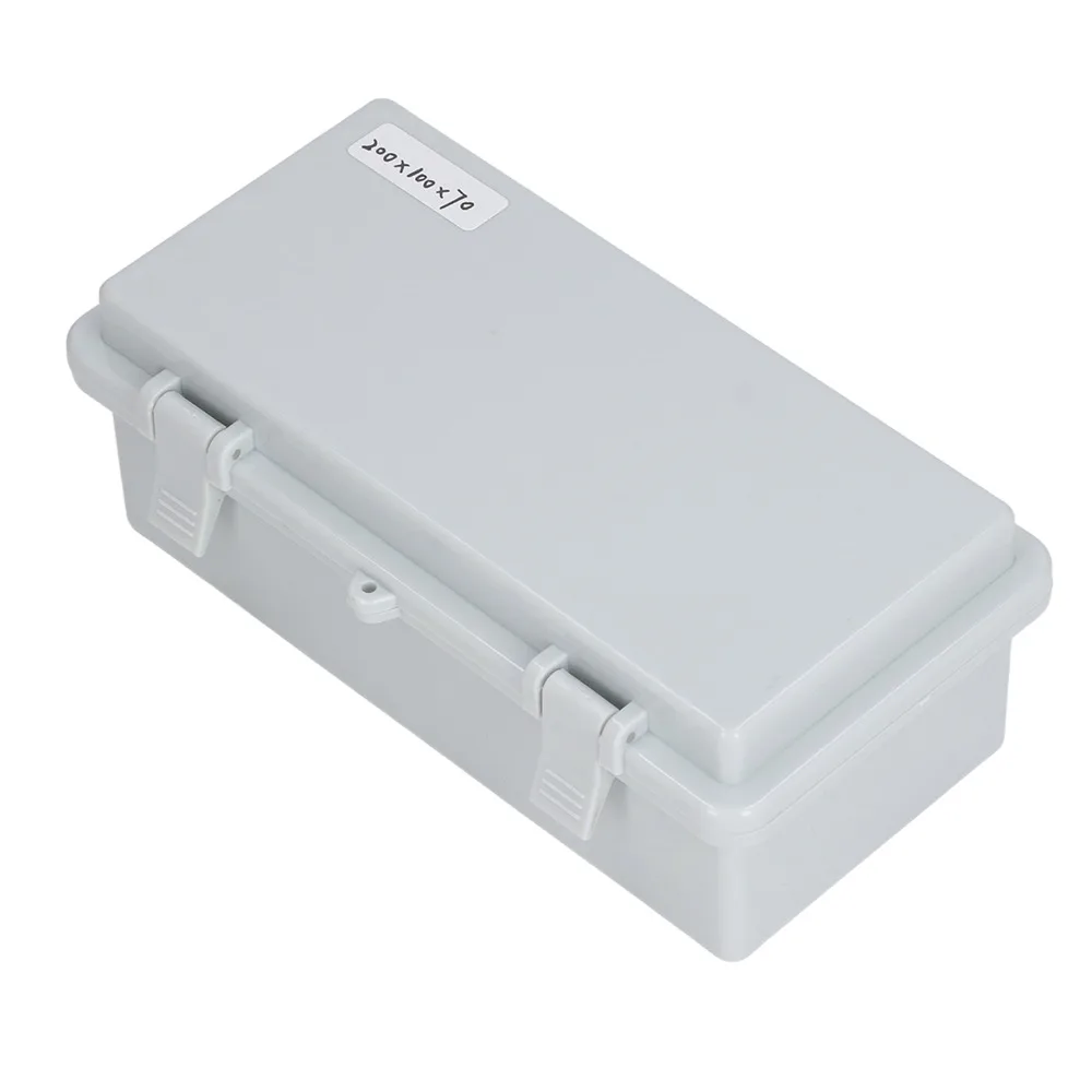 200x100x70mm Electrical Waterproof Junction Box Waterproof Grey Color Power Enclosure Electrical Case Universal Application