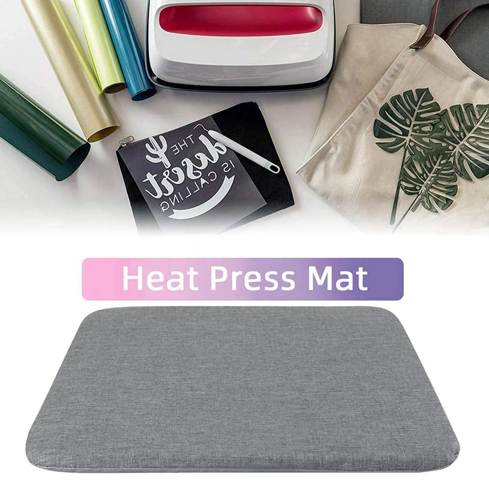 1Pc Heat Press Mat for Heat Press Machines and HTV Craft Vinyl and Iron On Projects, for Cricut Easypress [12\