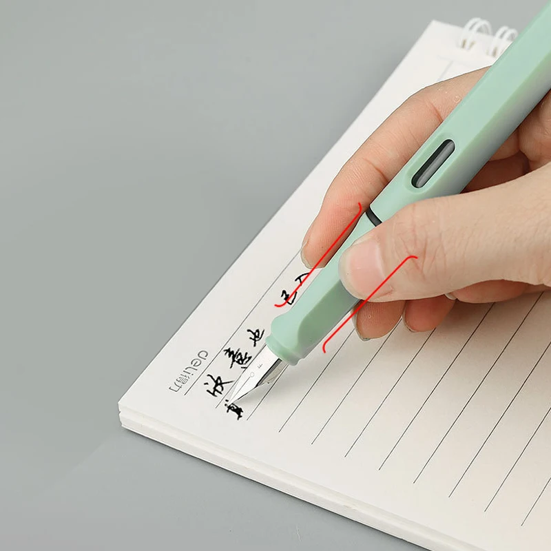 1pcs Plastic Student Fountain Pen,Metal Pen Clip,EF Nib,Suitable For Ink Or Ink Sac Use,Office And Study Supplies JX-01 view 3